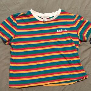 Forever 21 Multicolor Striped  Tee